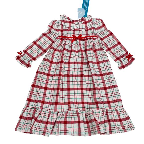 NWT Little English 18M Holiday Plaid Classic Nightgown - Picture 1 of 7